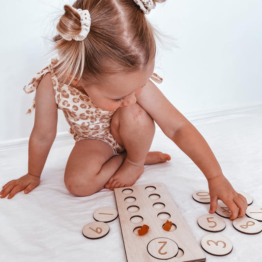 Montessori Counting Tray | Educational Game