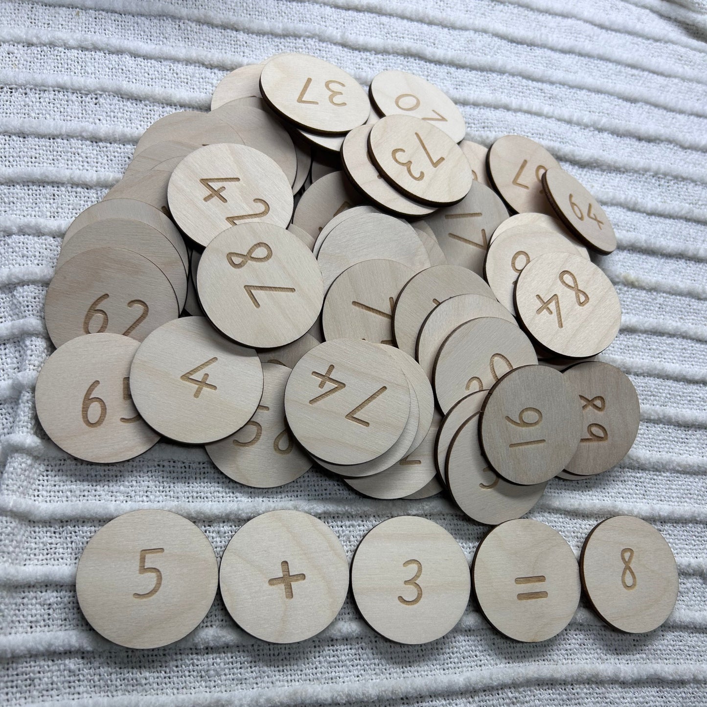 1-100 Discs with Equation Symbols