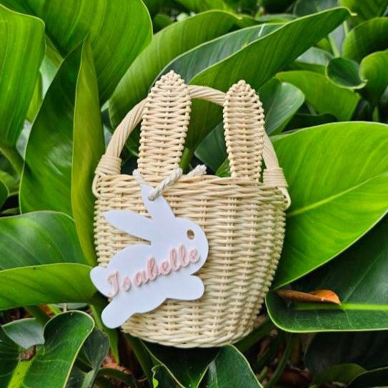 Personalised Acrylic Bunny Tag | My Luxeve