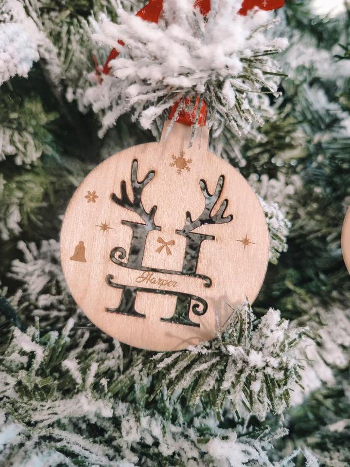 Initial Christmas Bauble