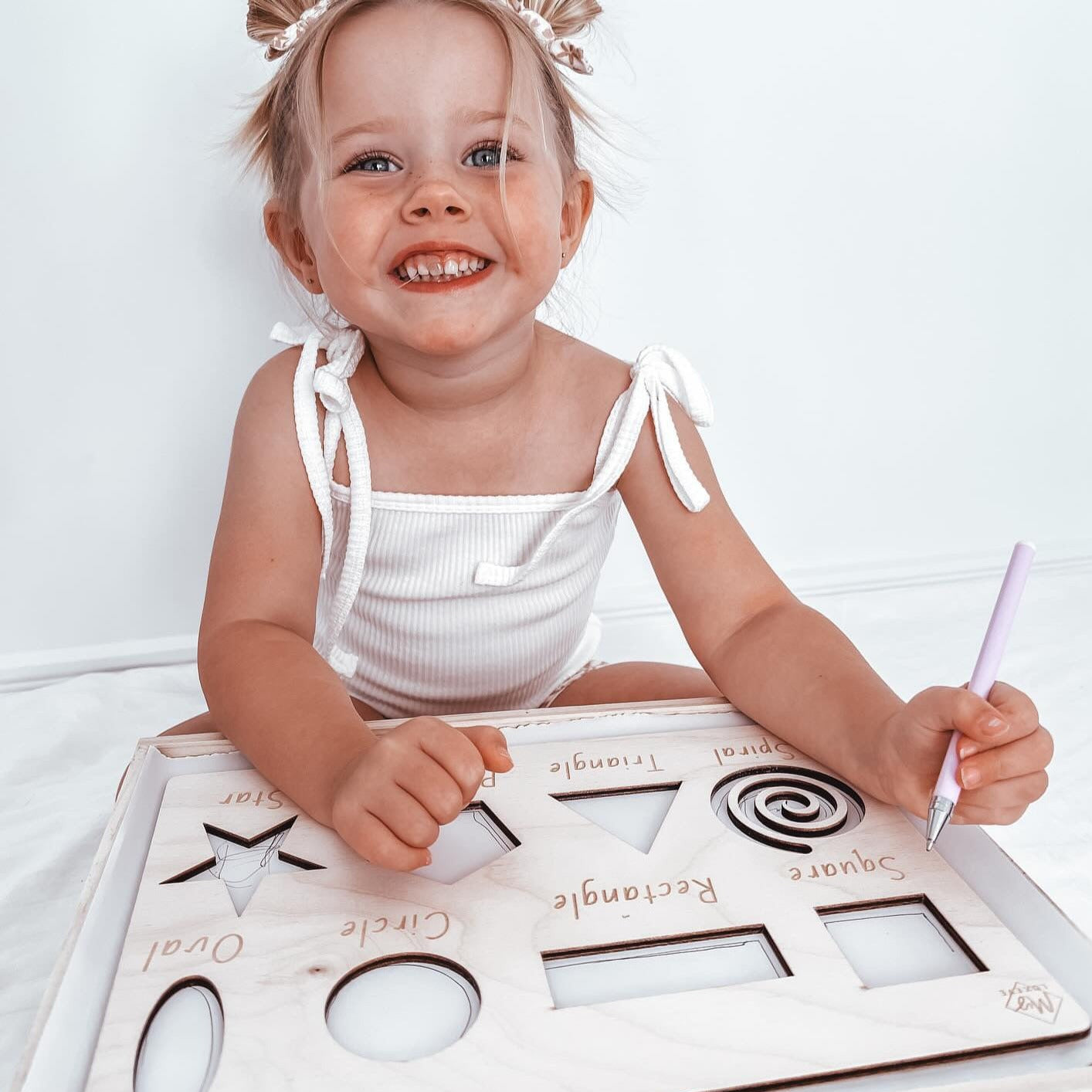 Timber Tracing Stencils | Alphabet Lower and Upper Case | Shapes | Numbers