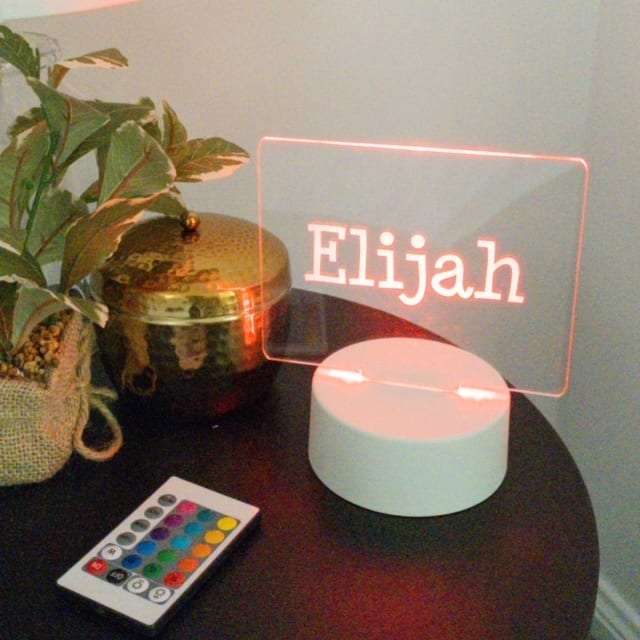 Personalised Name Night Light