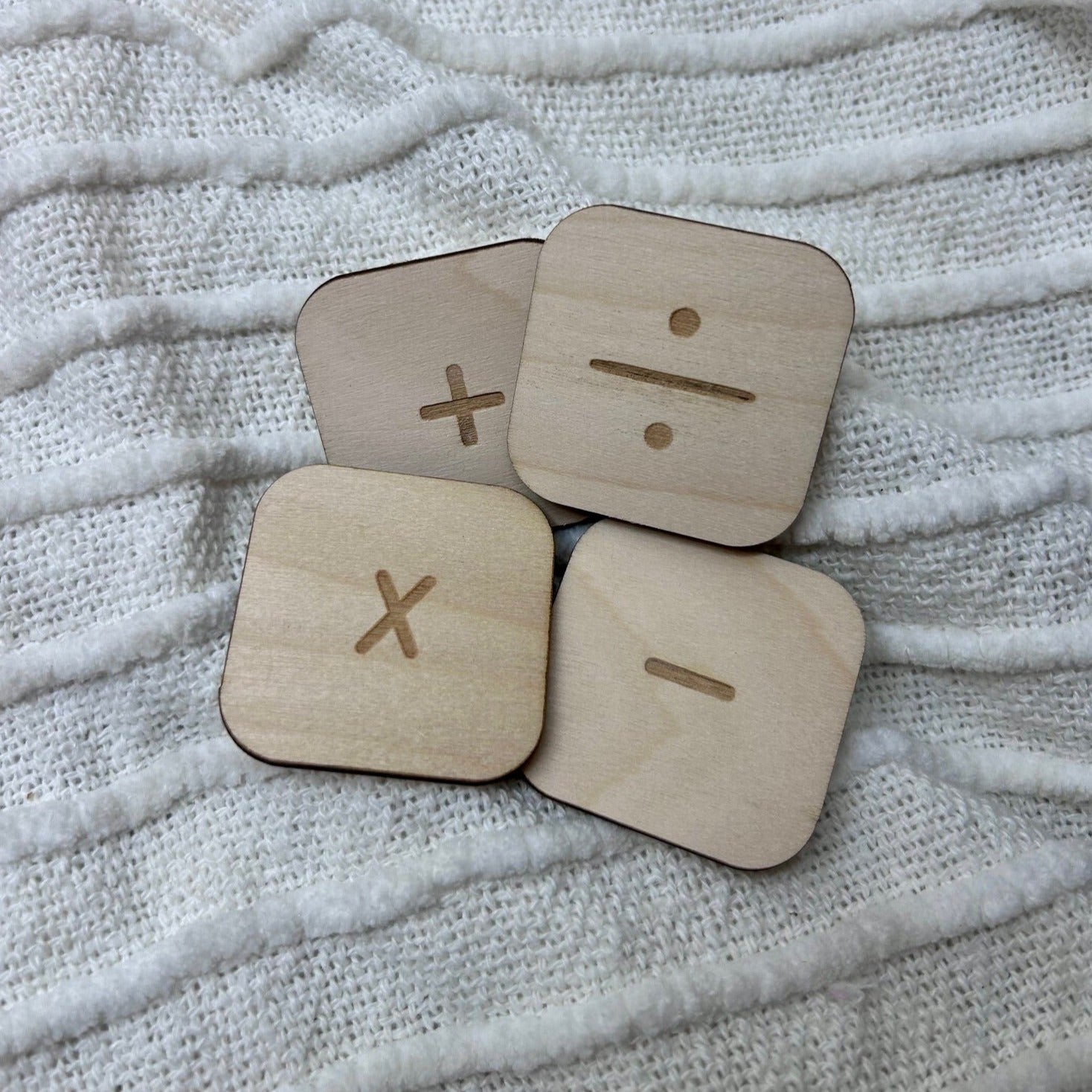 Alphabet and Number Tiles - addition, division, multiplication, minus