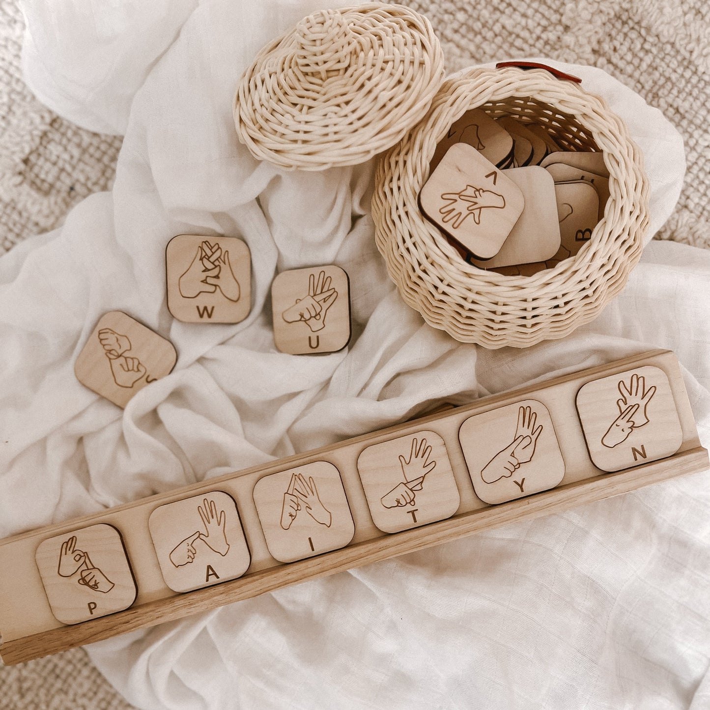 Auslan Alphabet Tiles