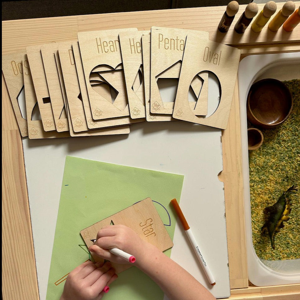 Shapes Tracing Flashcards