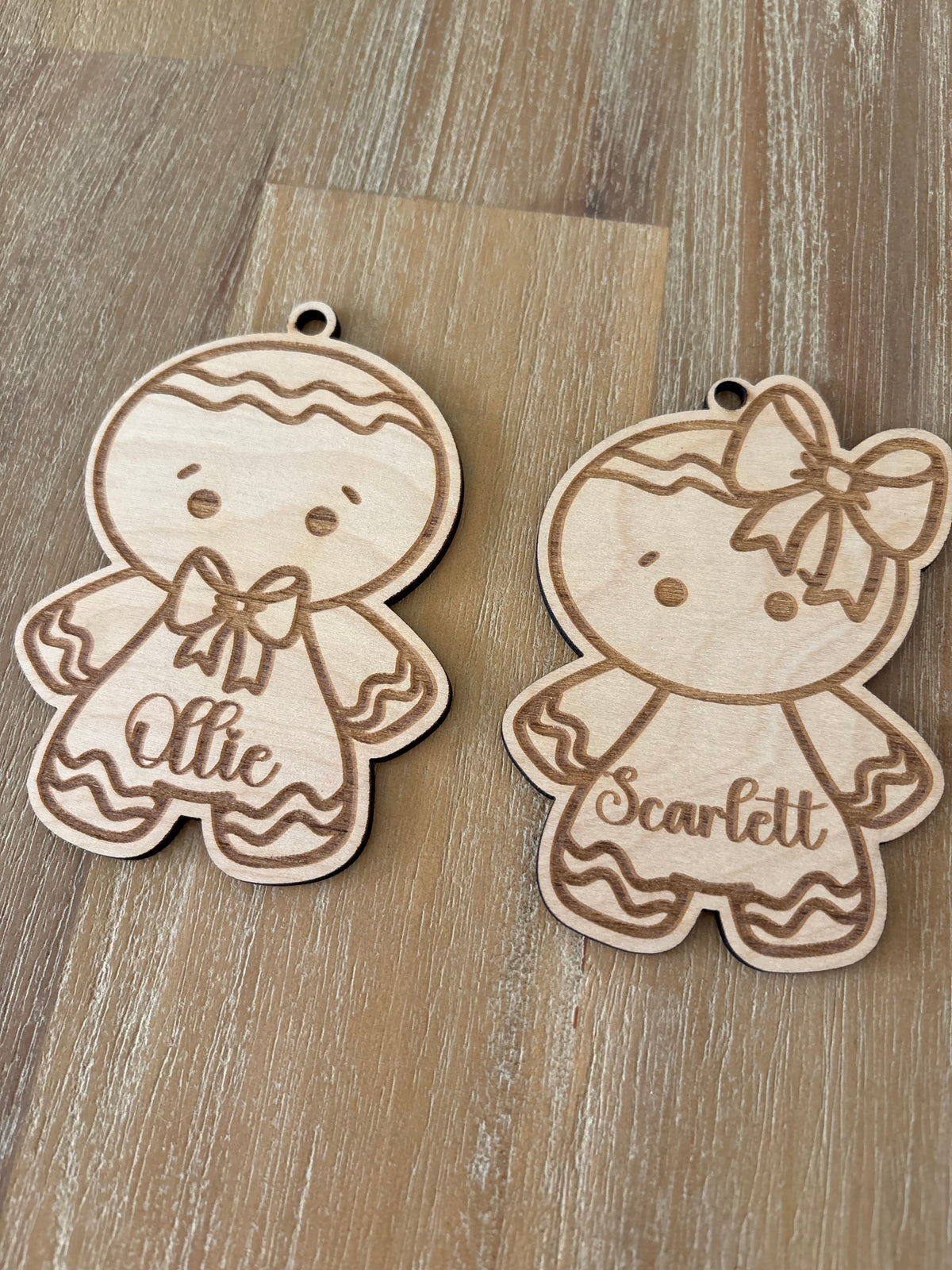 Personalised Christmas Bauble - Gingerbread Man