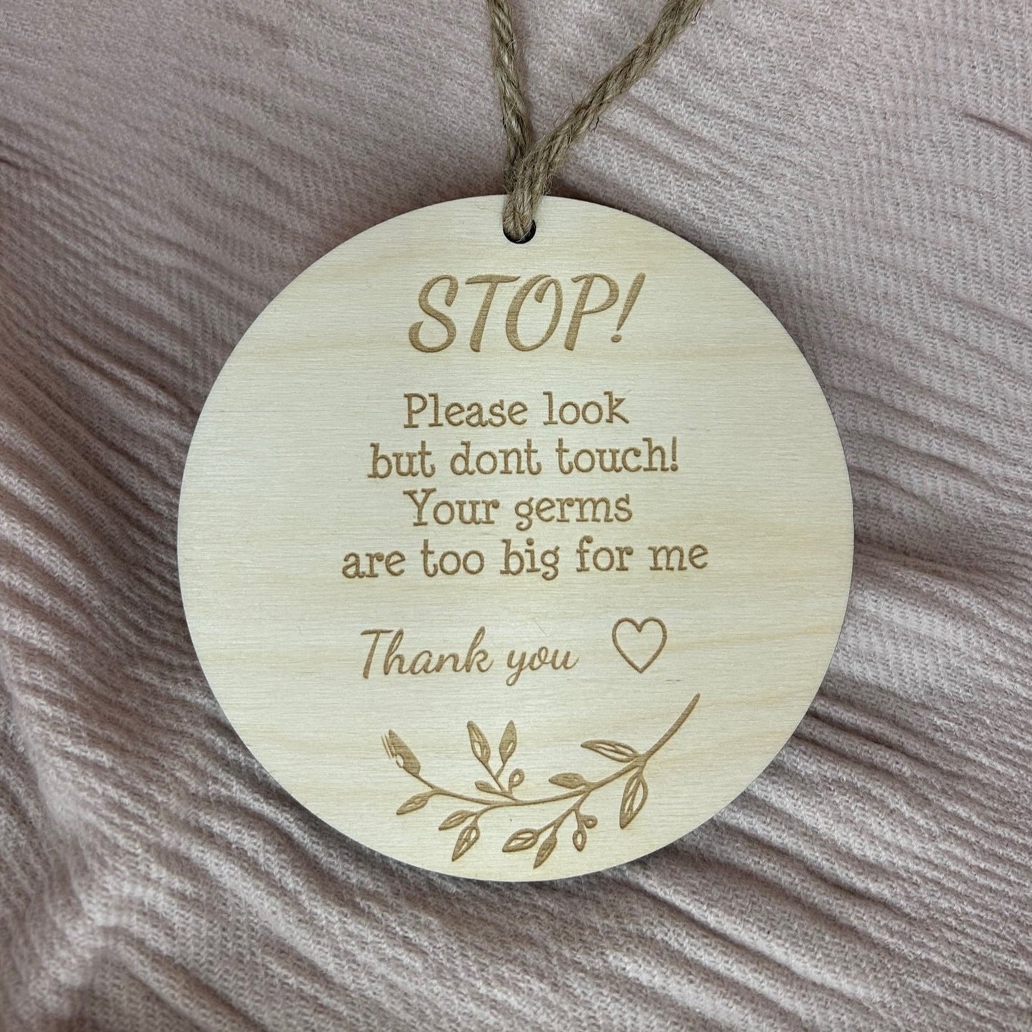 Do not Touch Pram Sign