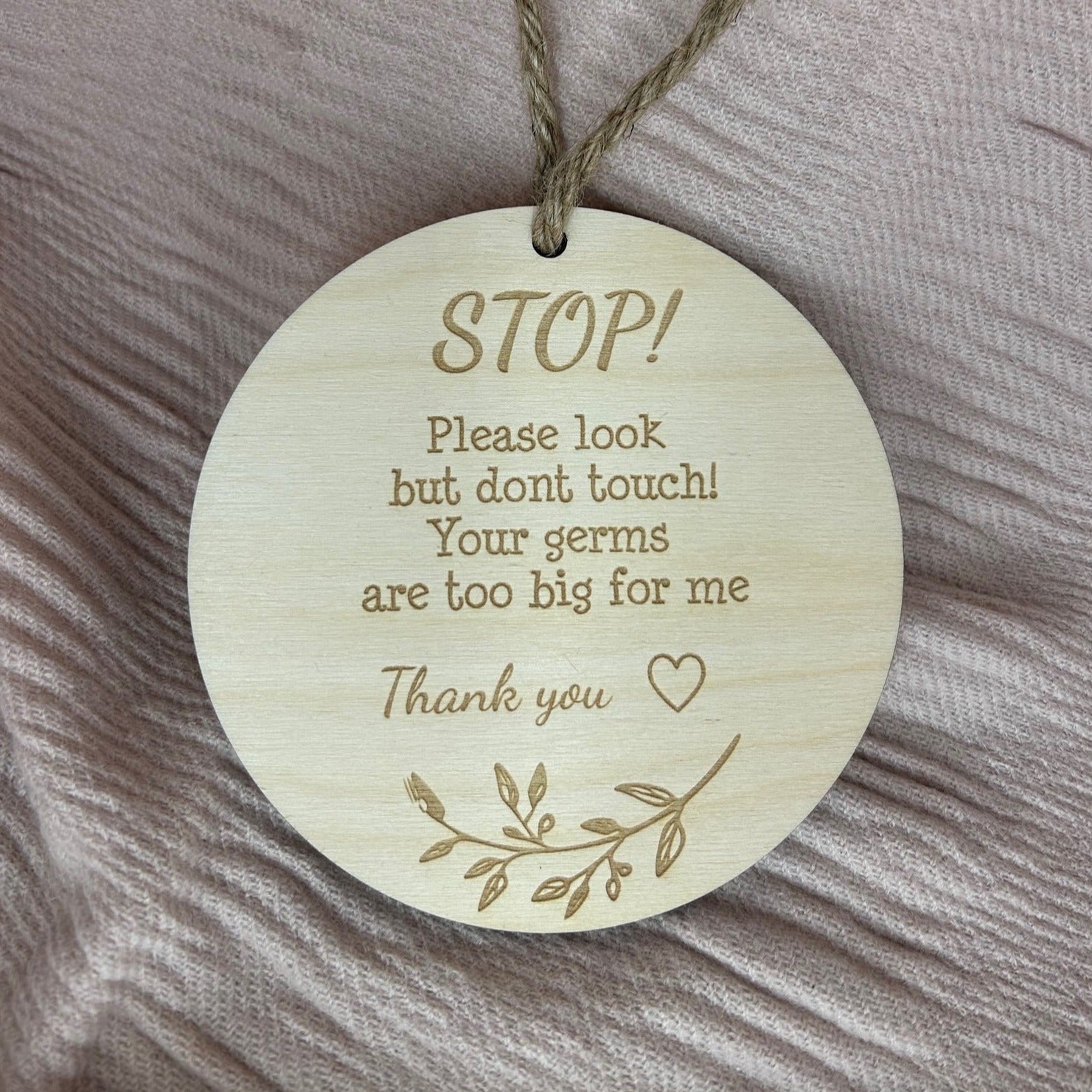 Do not Touch Pram Sign