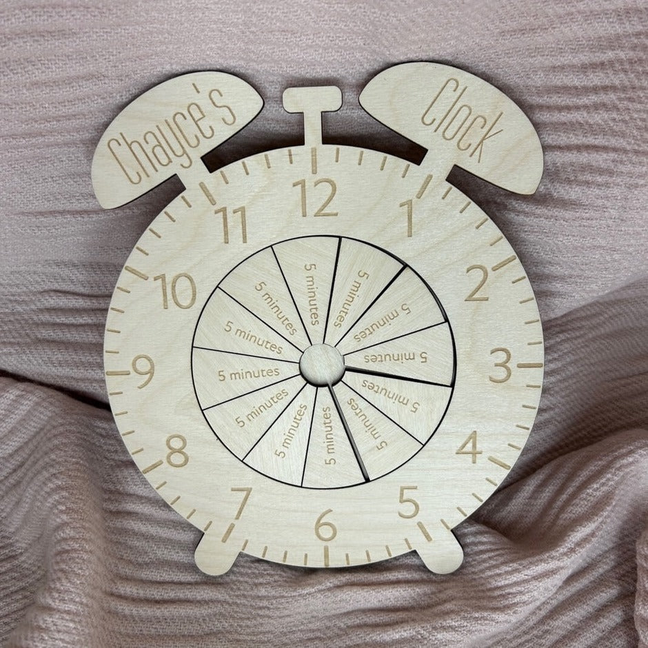 Montessori Timber Learning Clock
