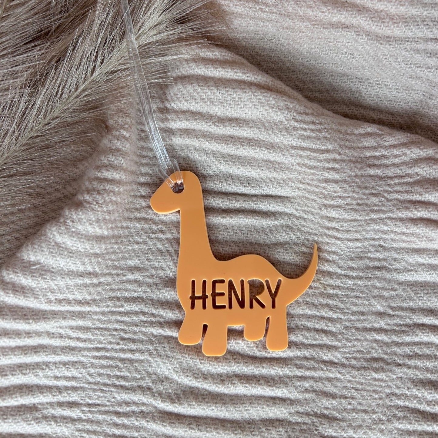 Dinosaur Bag Tag Design 2 with Personalisation