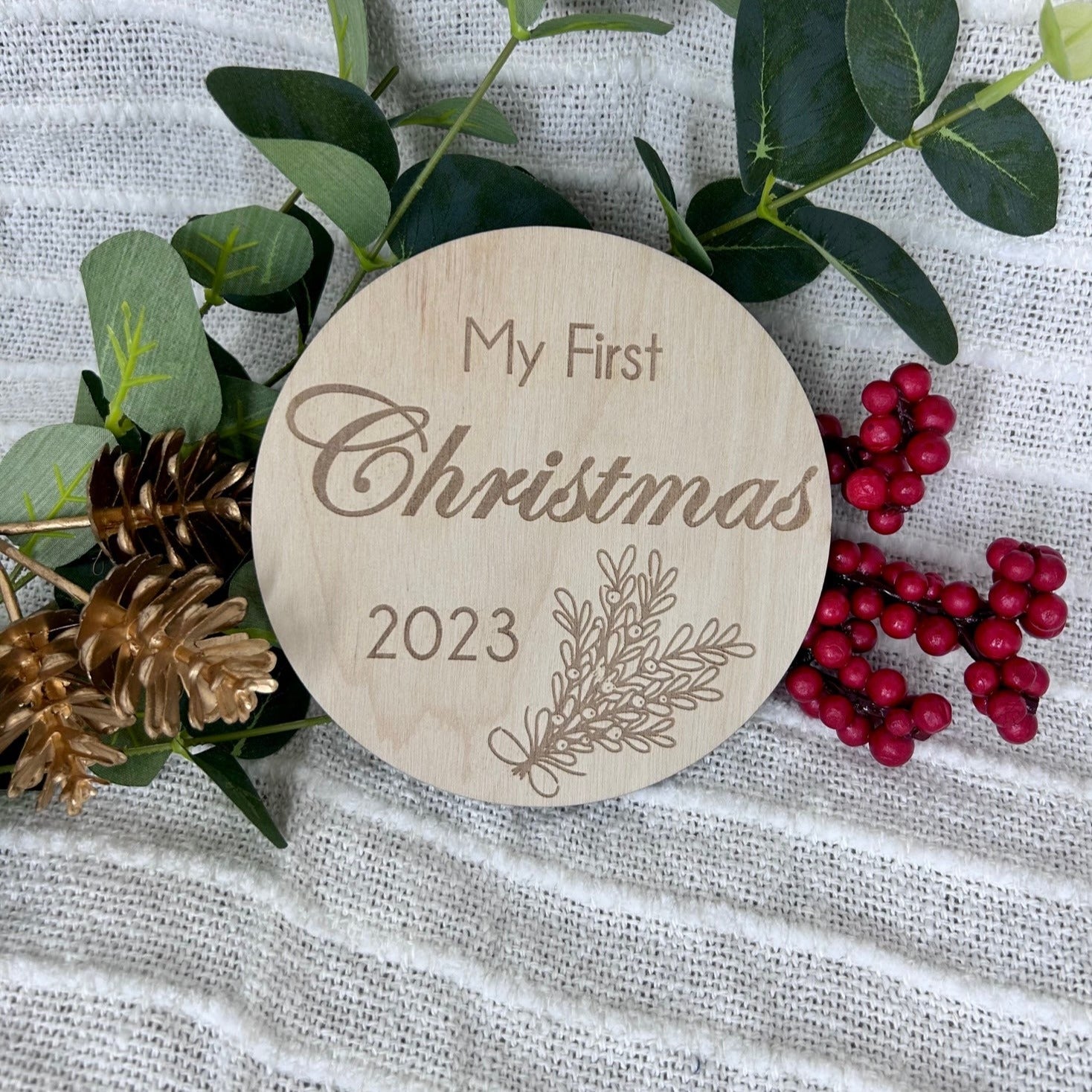 My First Christmas Milestone Disc | Baby's First Christmas