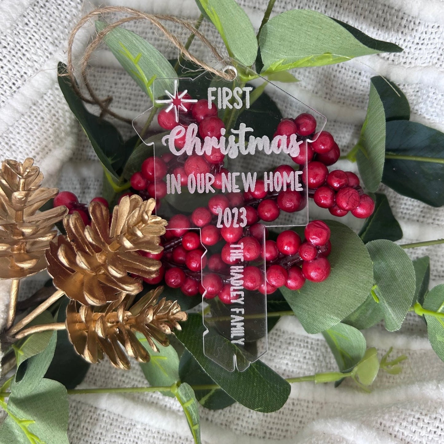 First Christmas in our New Home Bauble