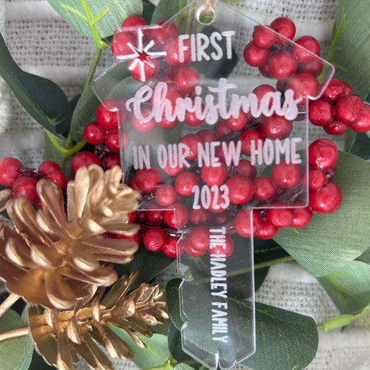 First Christmas in our New Home Bauble