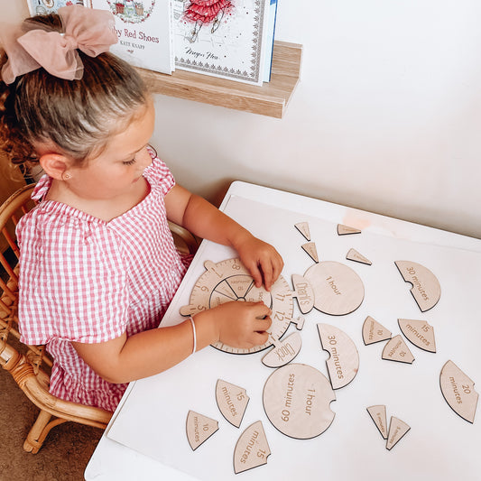 Montessori Timber Learning Clock