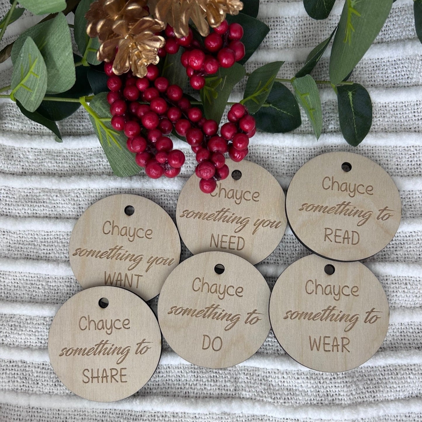 Personalised Christmas Mindful Gift Tags