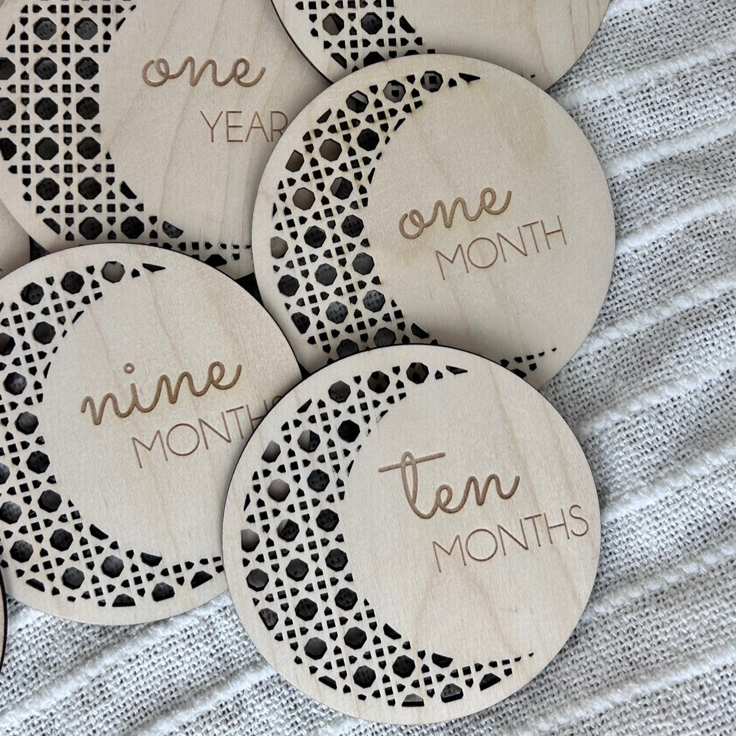 Rattan Moon Milestone Disc