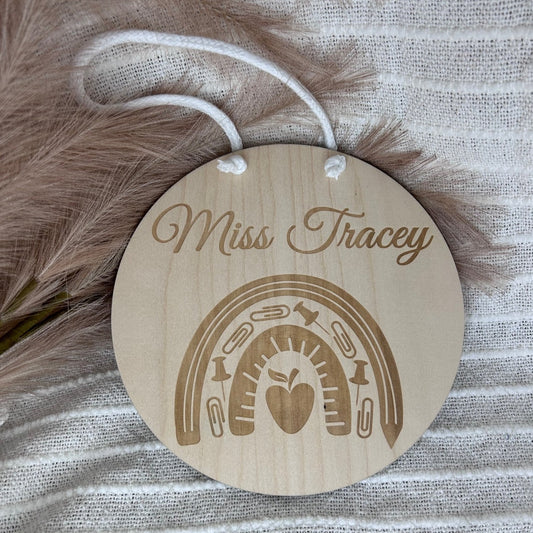 Engraved Rainbow Wall Hanger | Gifts for Teachers