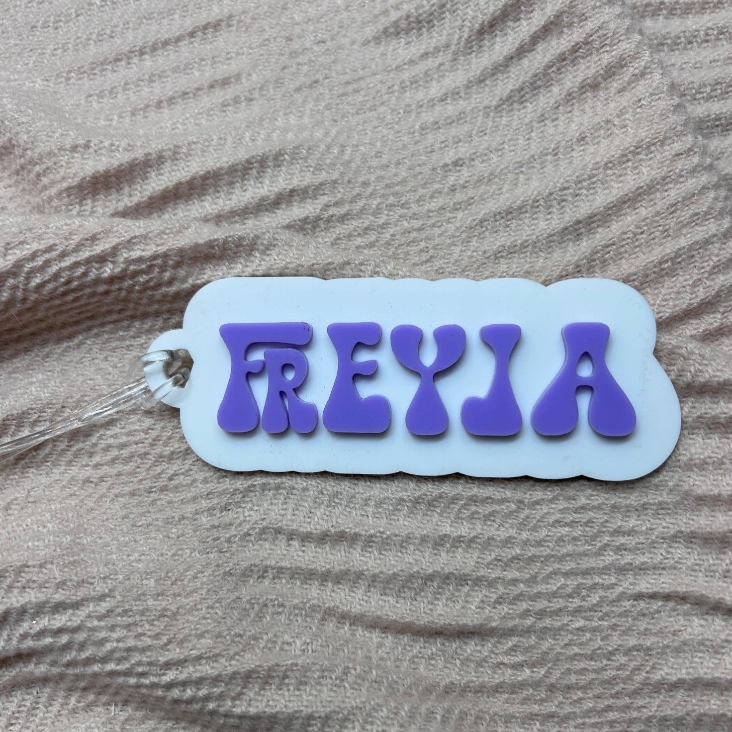 3D Personalised Acrylic Bag Tag - Back to School