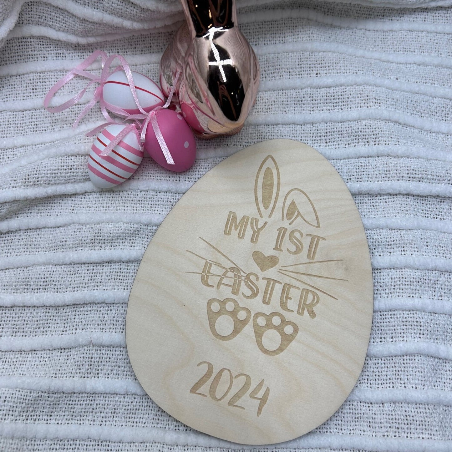 My First Easter Milestone | Bunny Feet Design