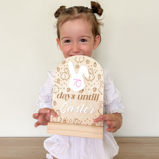 Easter Countdown with Timber Stand