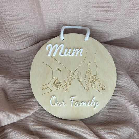 Mum Our Family Sign