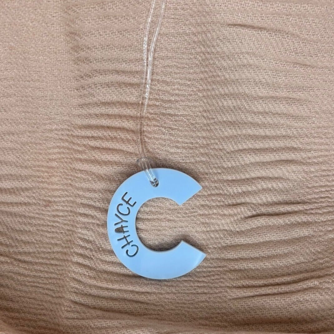 Alphabet Personalised Bag Tag