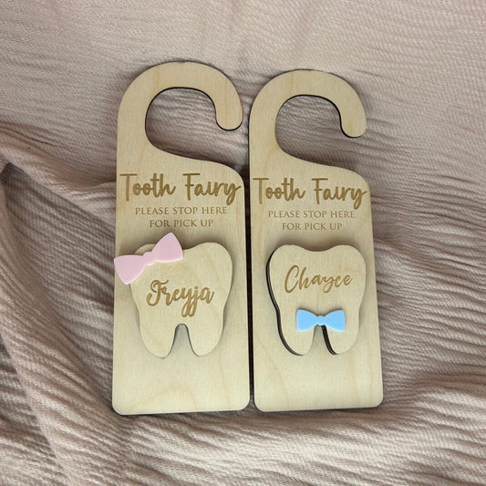 Tooth Fairy Door Hanger Personalised