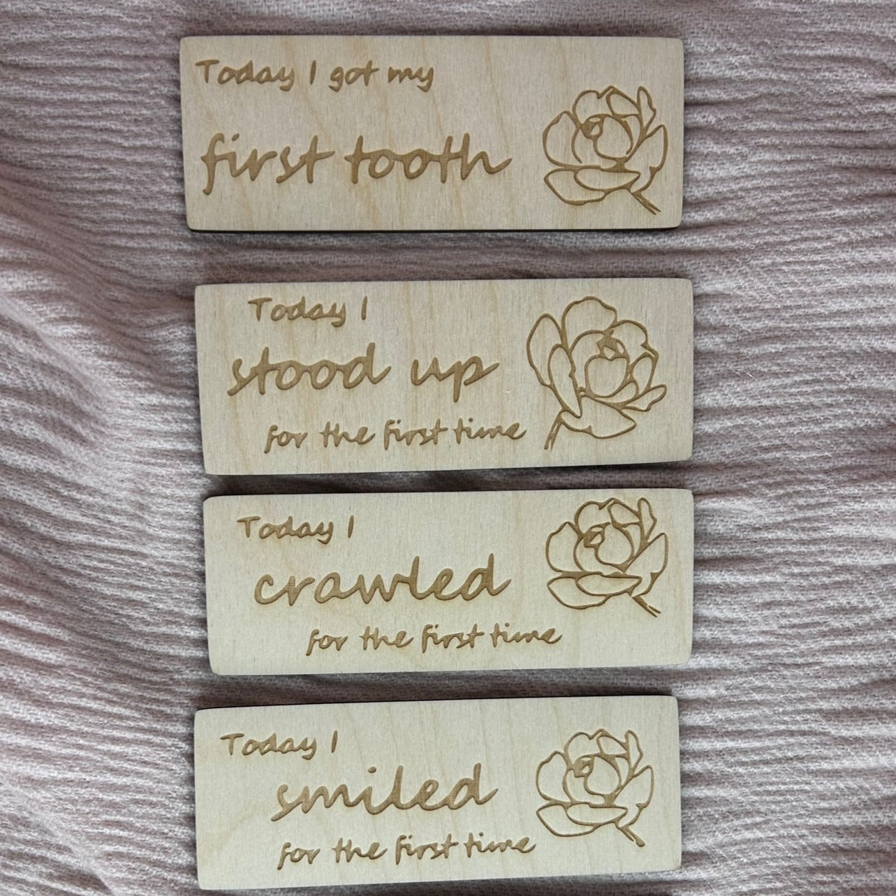 My Firsts - Peony Theme Milestones