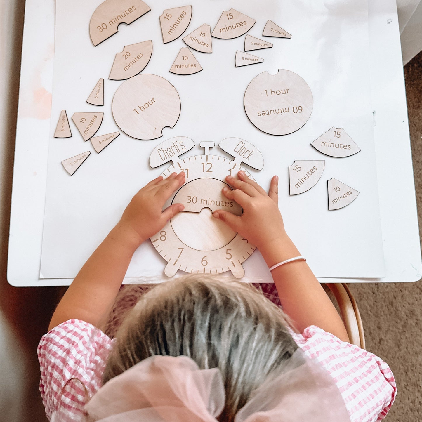 Montessori Timber Learning Clock