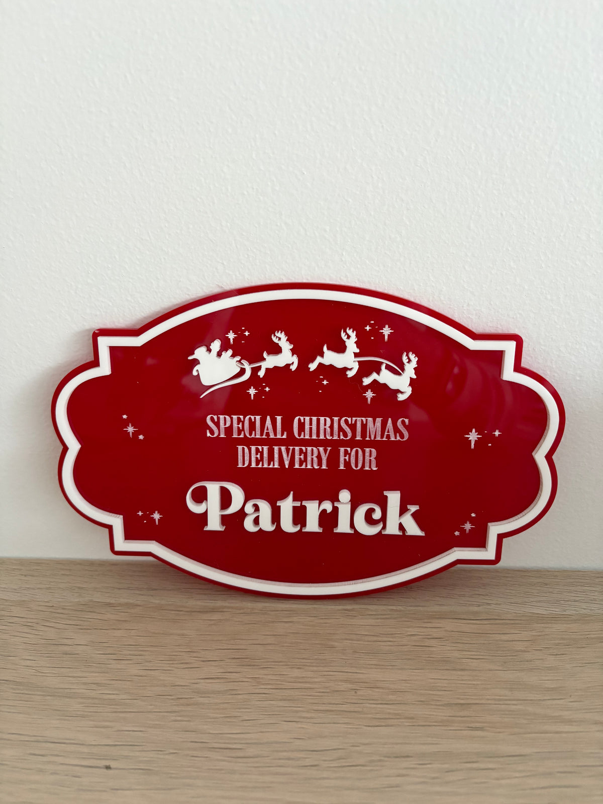 PLAQUE ONLY - Acrylic Christmas Plaque