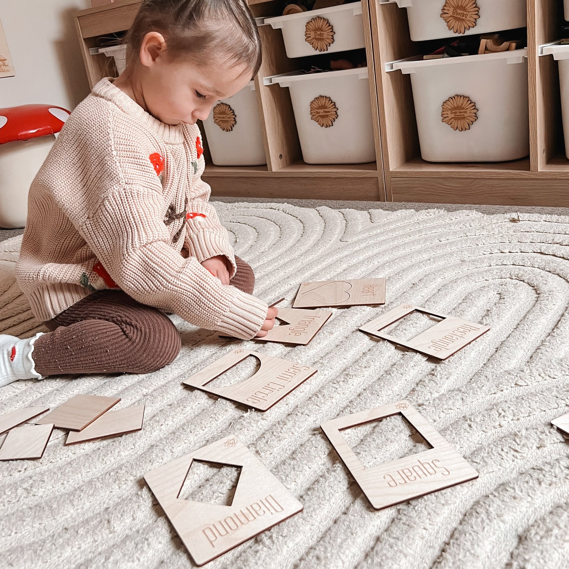 Timber Shapes Flashcards