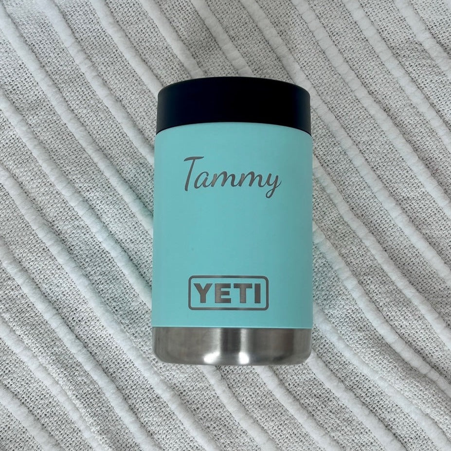 Turquoise Yeti Stubbie Cooler