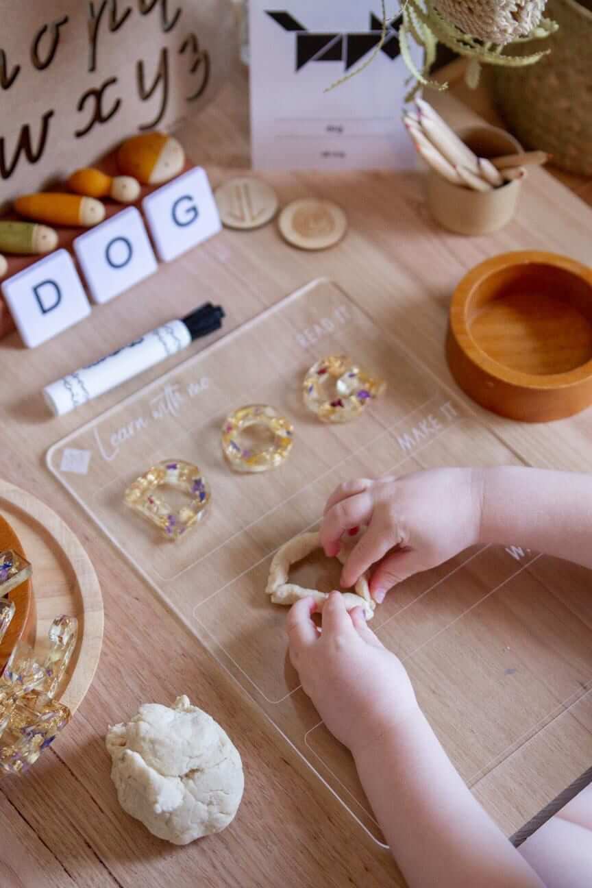 Learn With Me, Read It, Make It, Write It Tracing Board