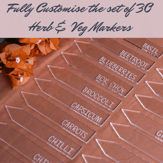 Customizable Vegetable & Herb Markers
