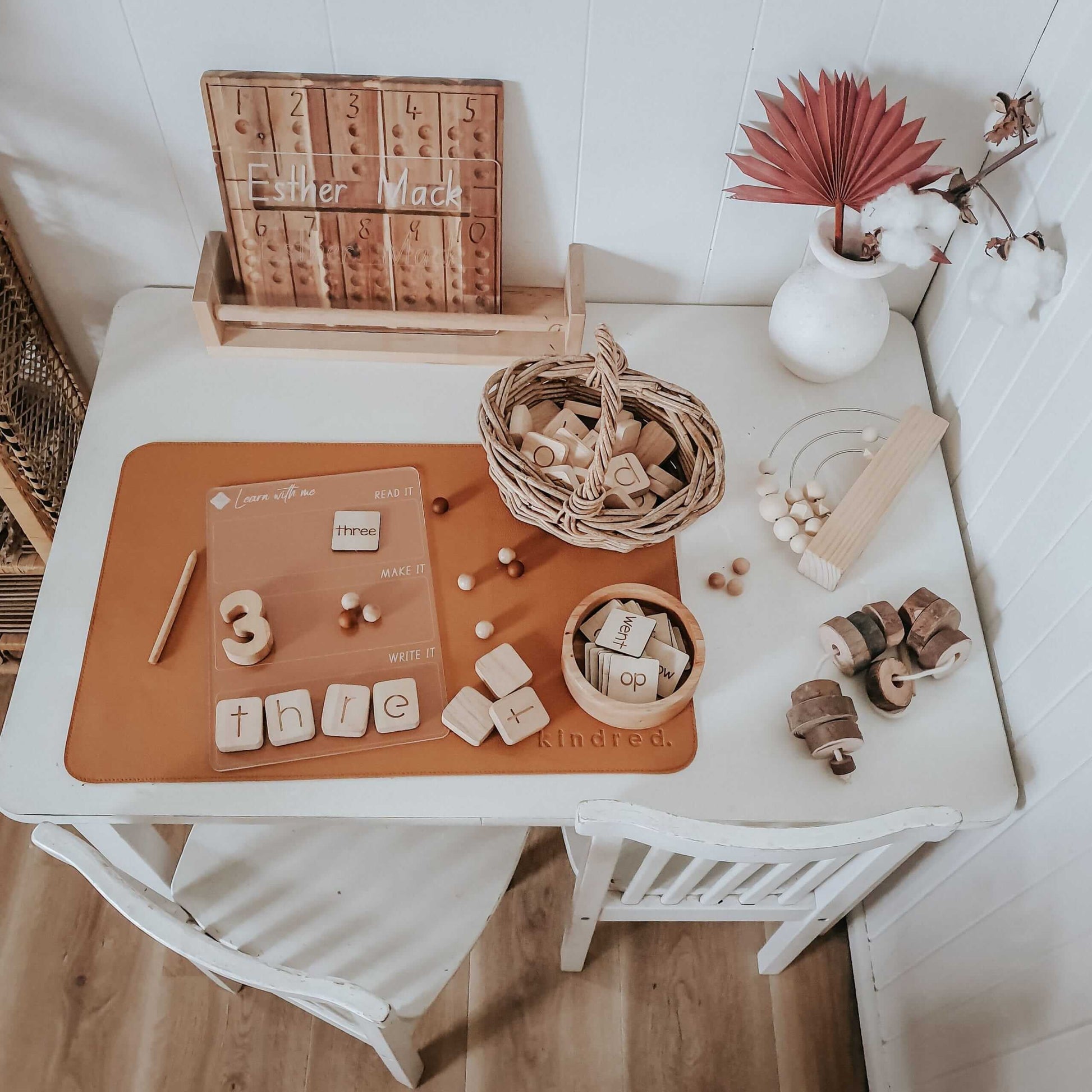 Learn With Me, Read It, Make It, Write It Tracing Board