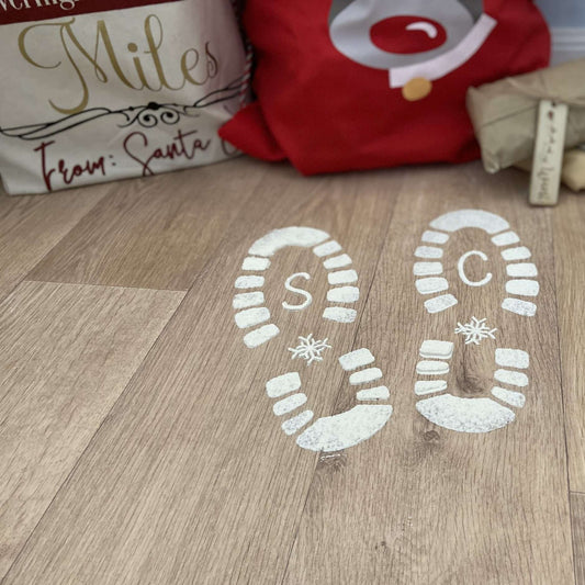 Santa Footprint Stencil