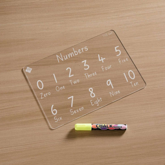 Numbers Learning Board with Chalk Marker