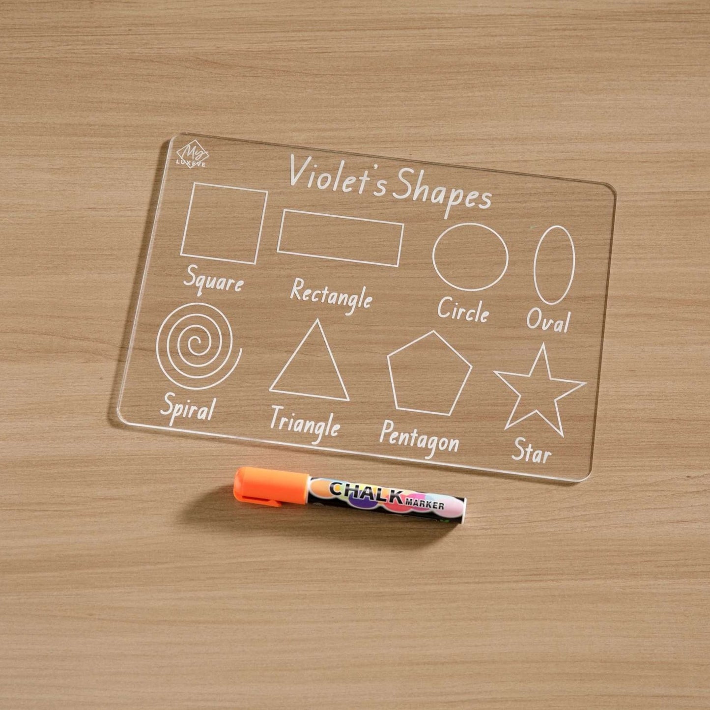 Personalised Shapes Learning Tracing Board