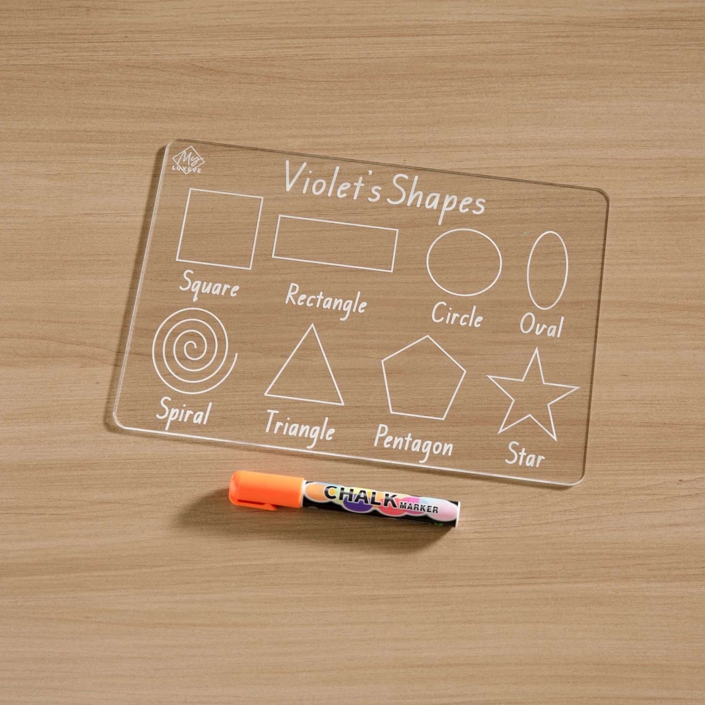 Personalised Shapes Learning Tracing Board