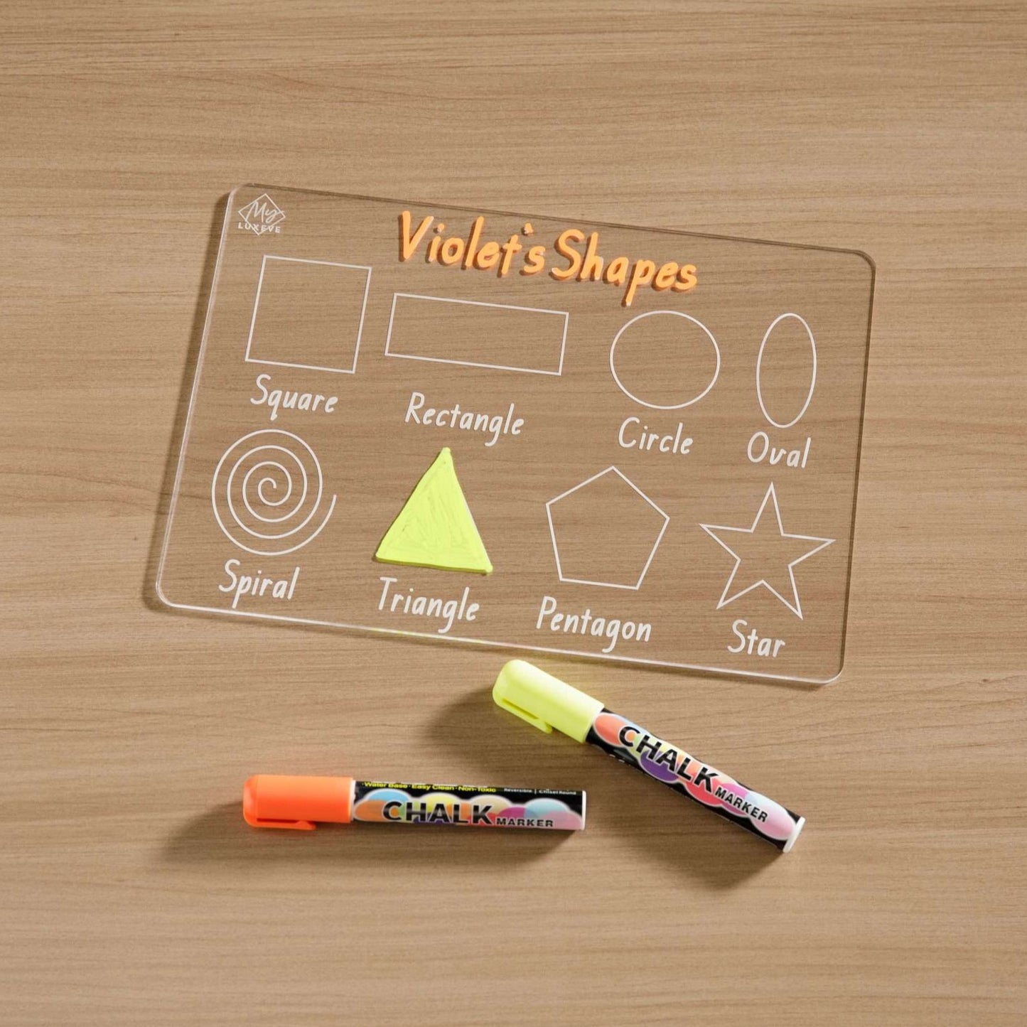 Personalised Shapes Learning Tracing Board