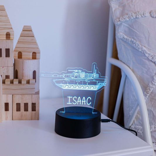 Tank Night Light with Black Base