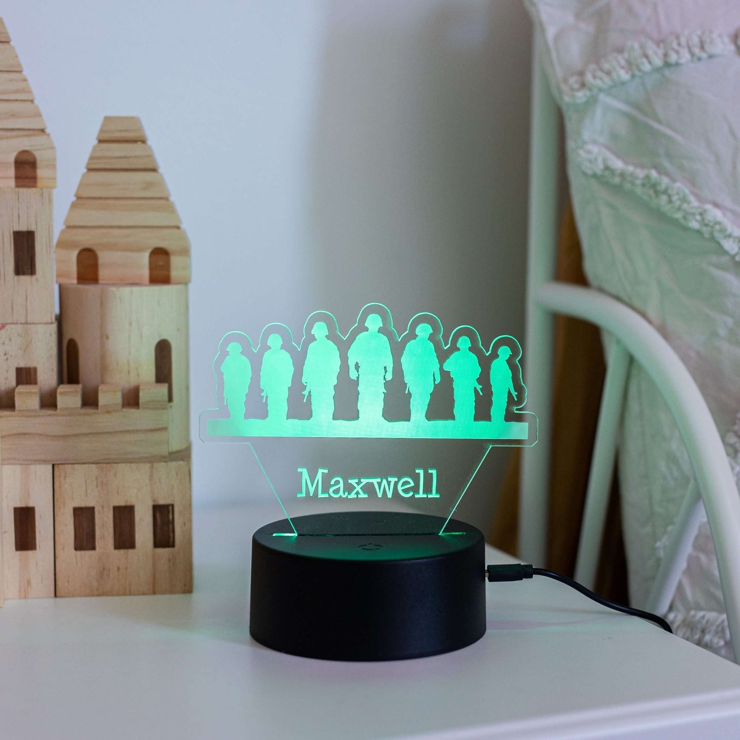 Soldiers Night Light with Black Base