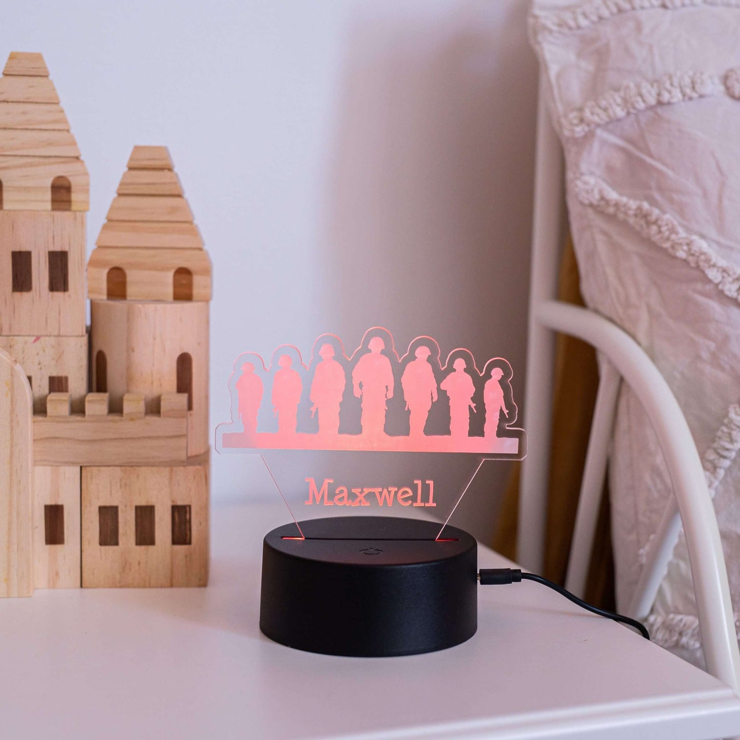 Soldiers Night Light with Black Base