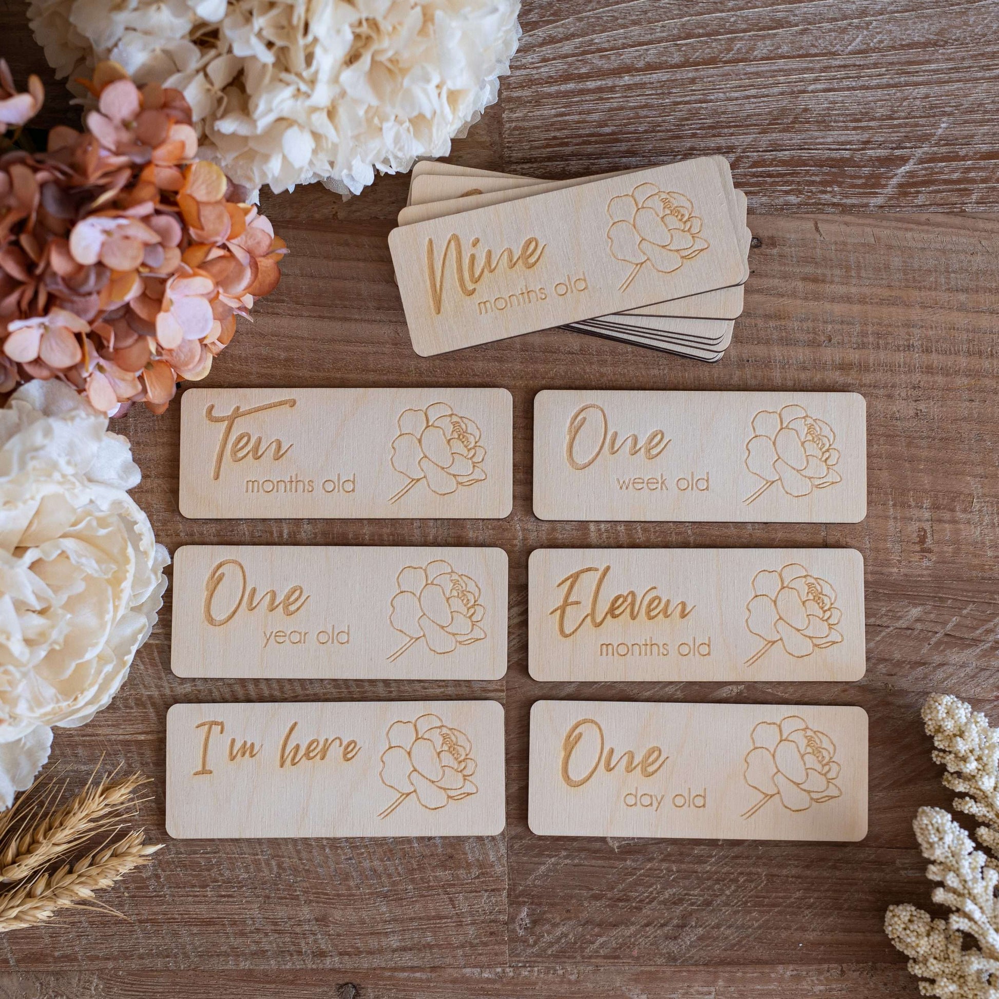 Flower Milestone Discs