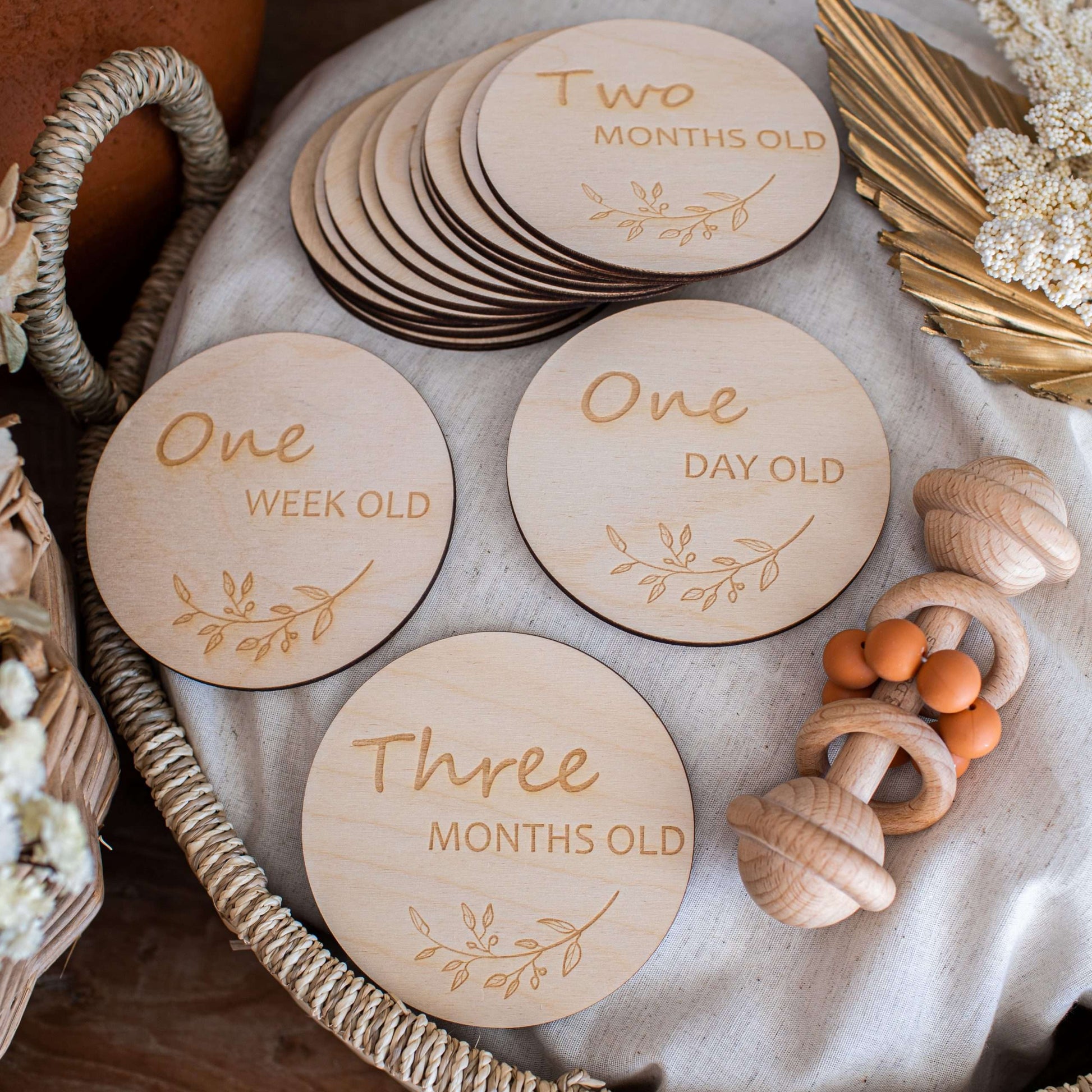 Botanical Milestone Discs