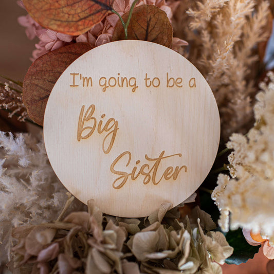 I'm Going To Be a Big Sister Announcement Disc