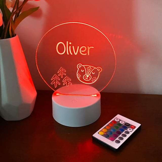 Woodland Night Light - white base