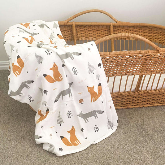 Baby Swaddle + Beanie + Bag Set - Safari