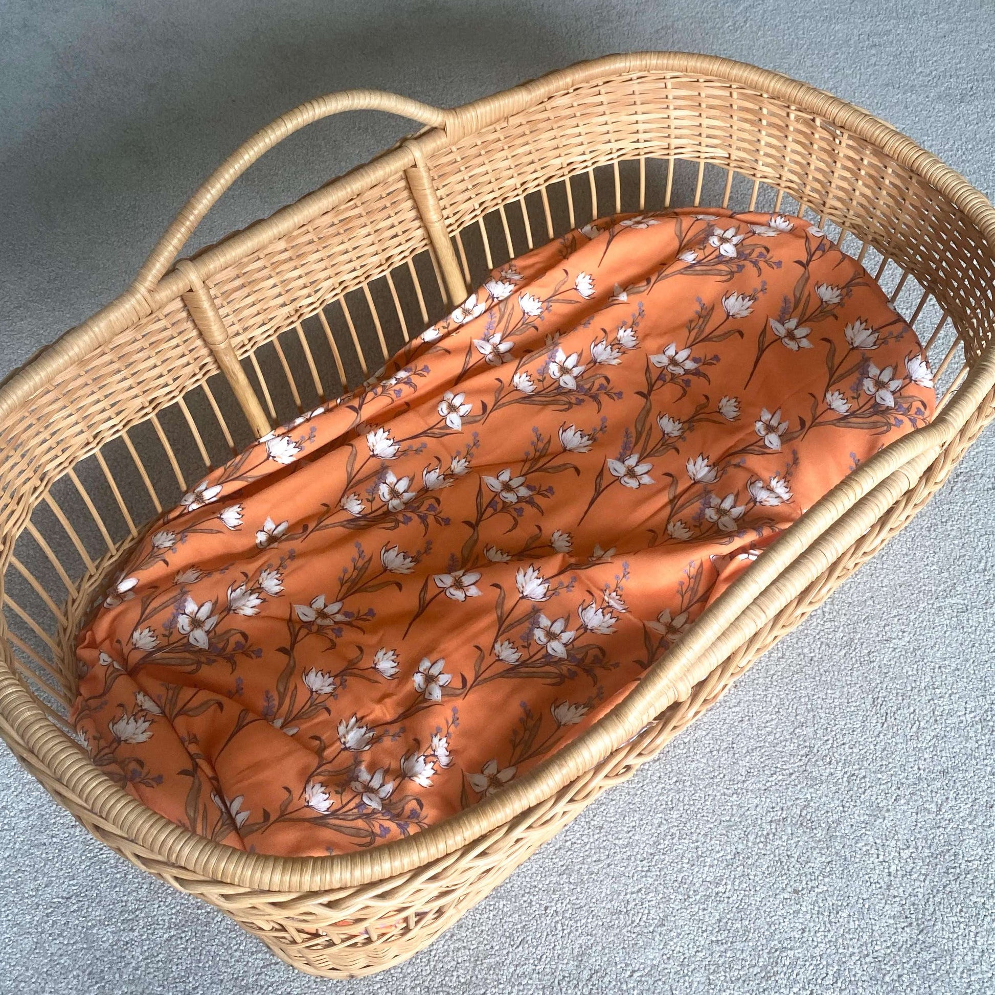 Baby Swaddle + Beanie + Bag Set - Floral