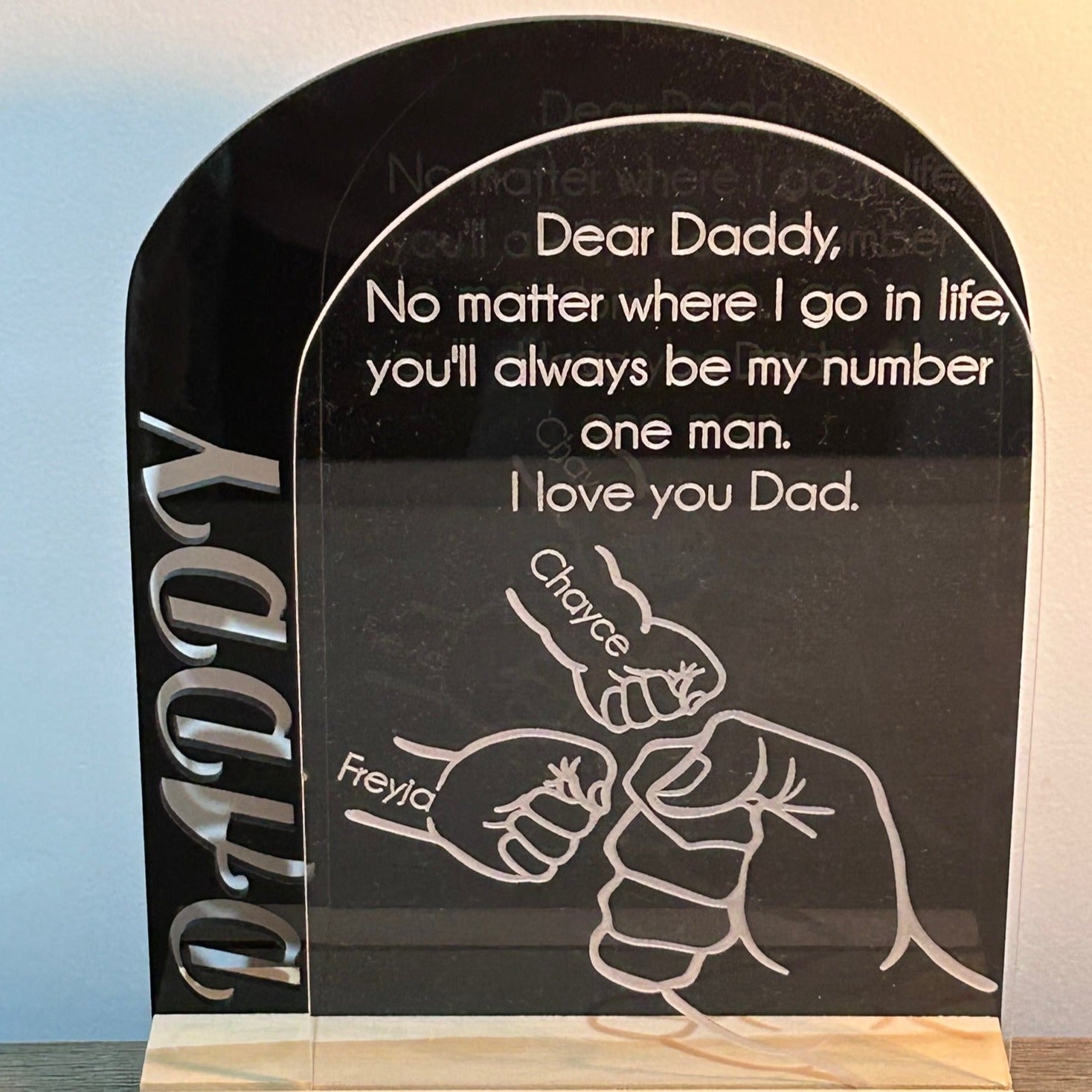 Dear Daddy Father's Day Sign